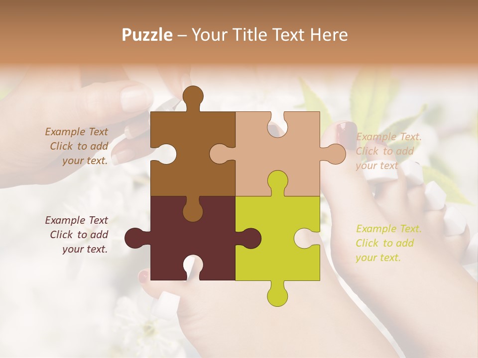 Peeling Hand Relaxation PowerPoint Template