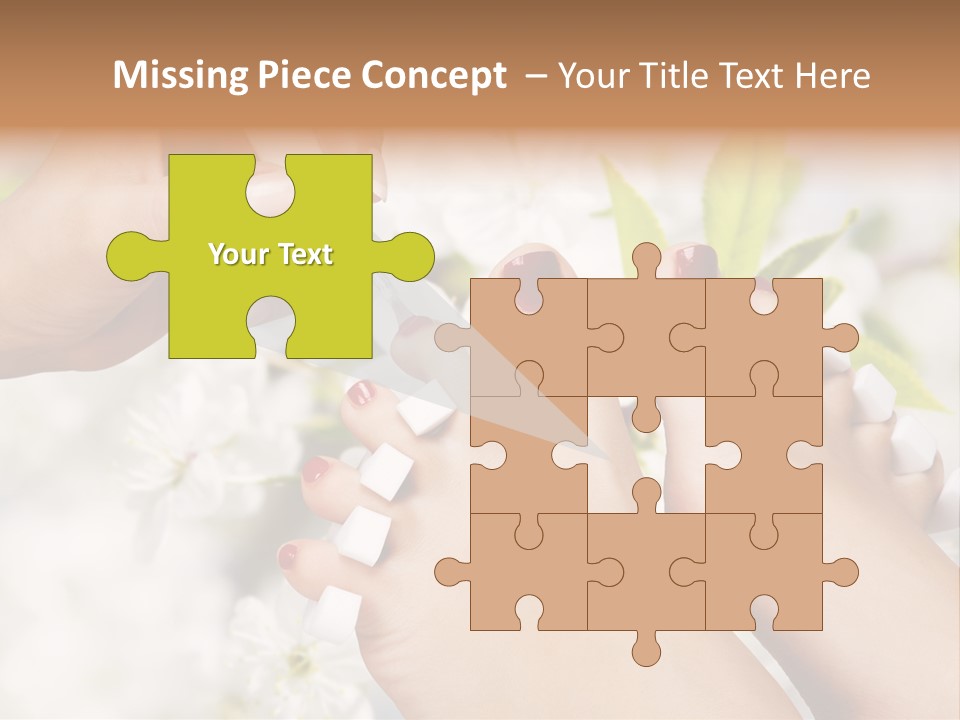 Peeling Hand Relaxation PowerPoint Template