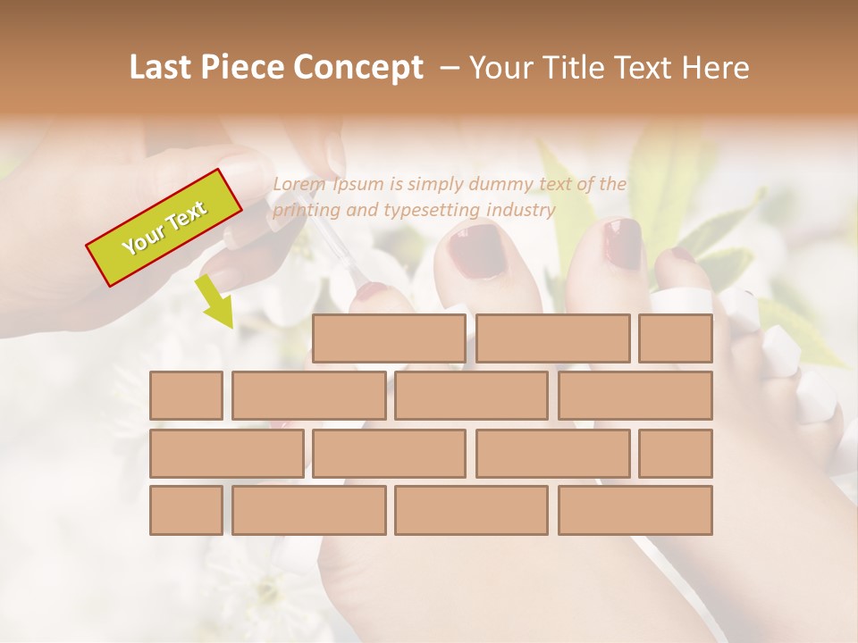 Peeling Hand Relaxation PowerPoint Template