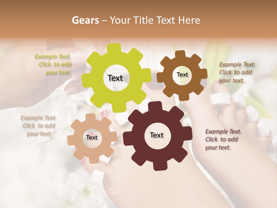 Peeling Hand Relaxation PowerPoint Template