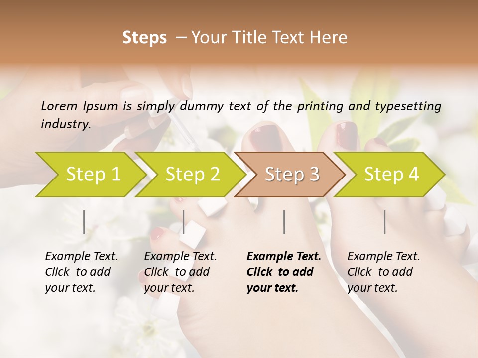 Peeling Hand Relaxation PowerPoint Template