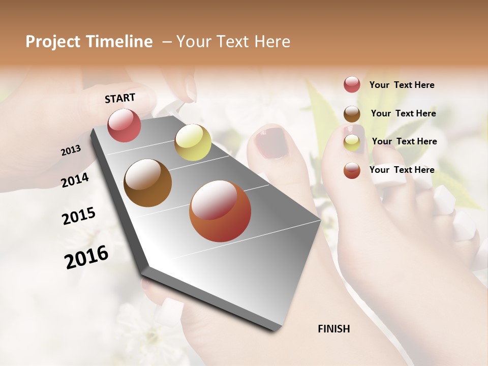 Peeling Hand Relaxation PowerPoint Template