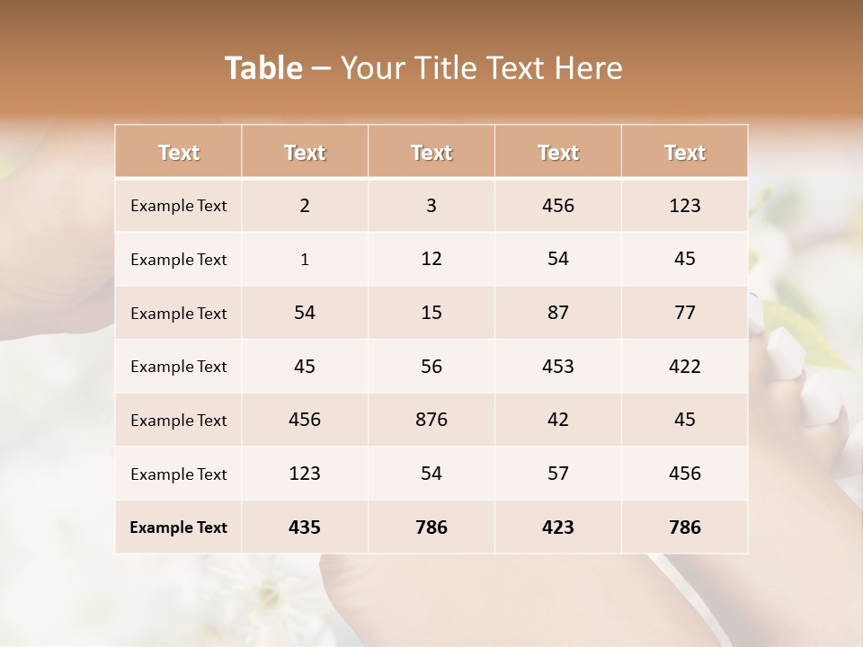 Peeling Hand Relaxation PowerPoint Template