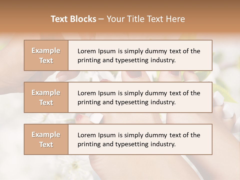 Peeling Hand Relaxation PowerPoint Template