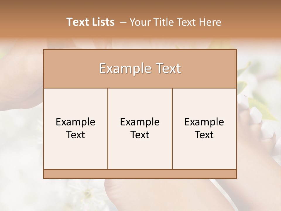 Peeling Hand Relaxation PowerPoint Template
