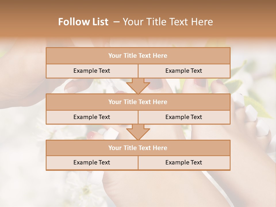 Peeling Hand Relaxation PowerPoint Template