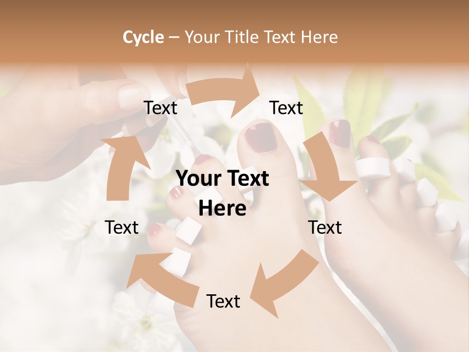 Peeling Hand Relaxation PowerPoint Template