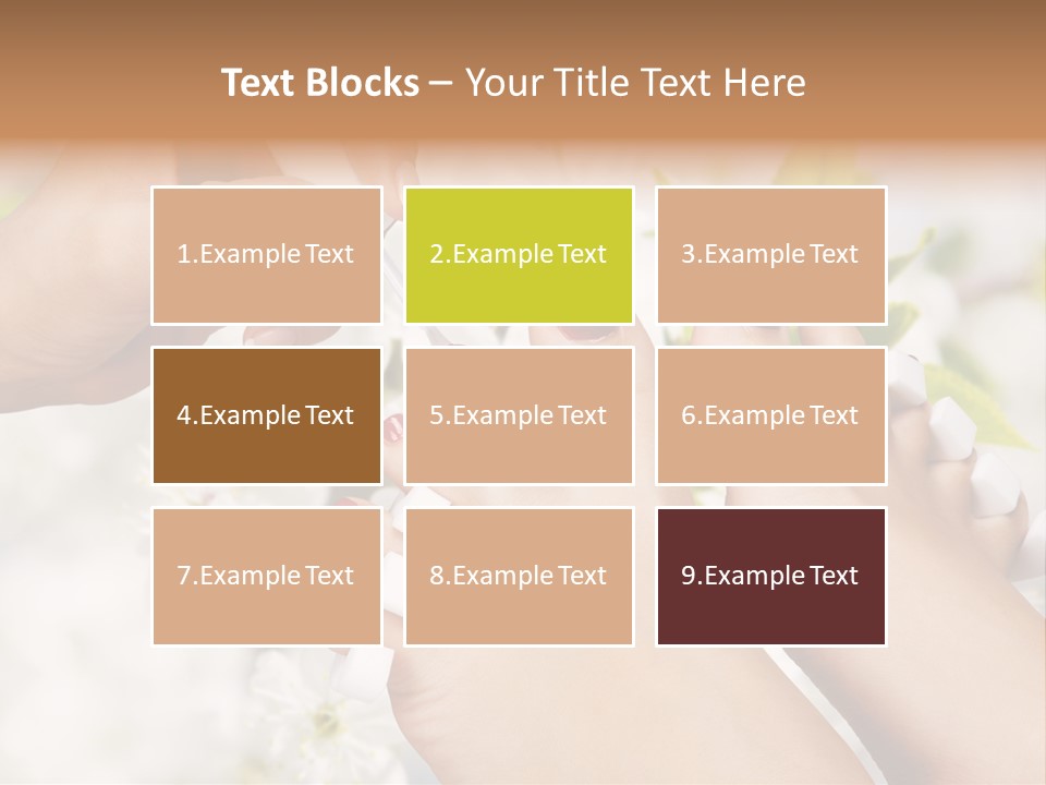 Peeling Hand Relaxation PowerPoint Template