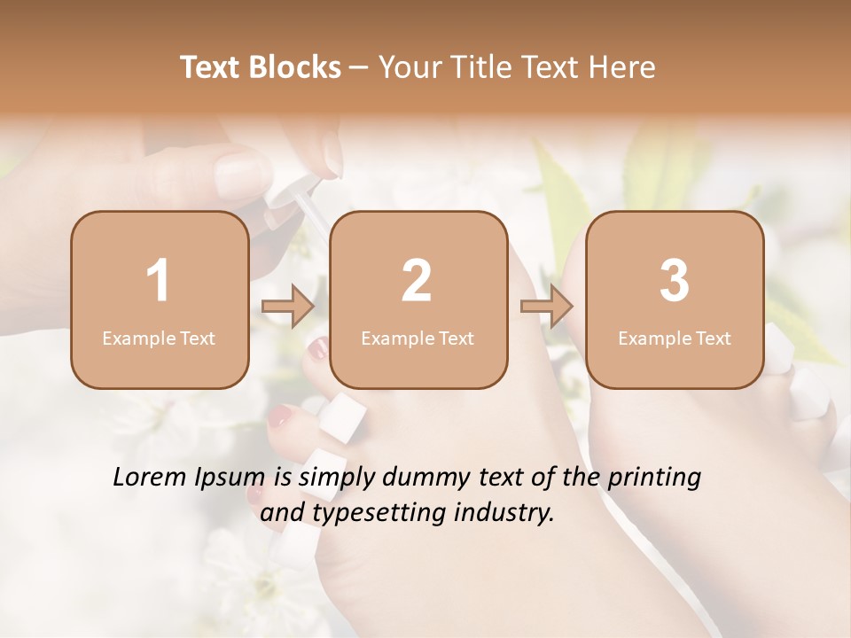 Peeling Hand Relaxation PowerPoint Template