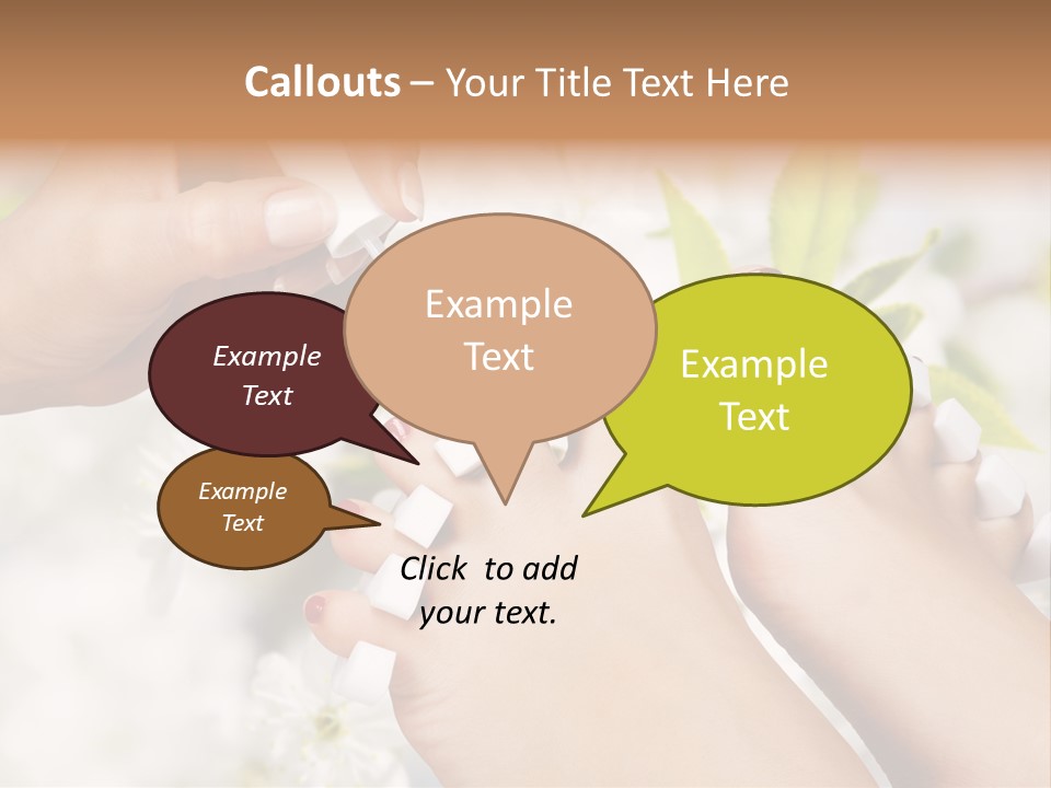 Peeling Hand Relaxation PowerPoint Template