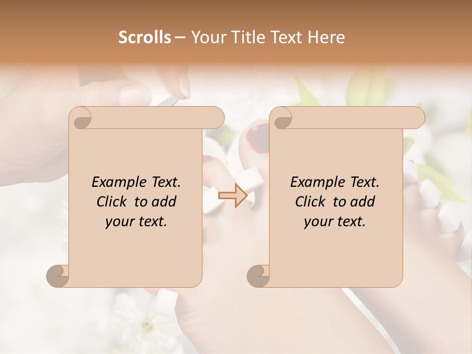 Peeling Hand Relaxation PowerPoint Template