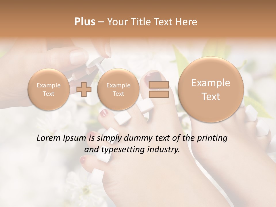 Peeling Hand Relaxation PowerPoint Template