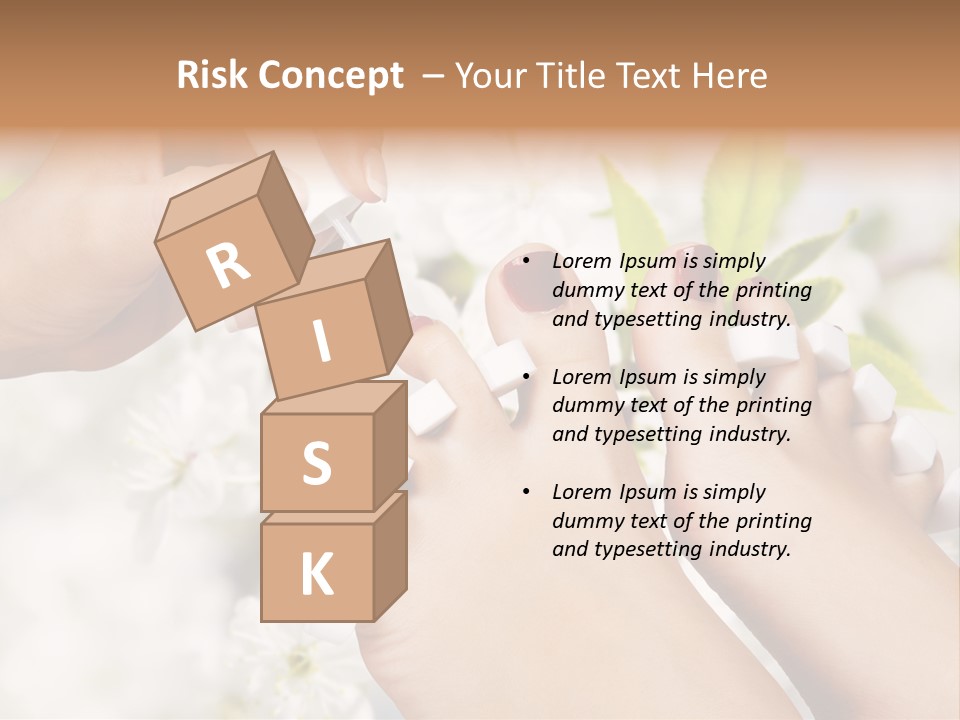 Peeling Hand Relaxation PowerPoint Template