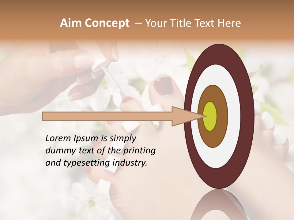 Peeling Hand Relaxation PowerPoint Template