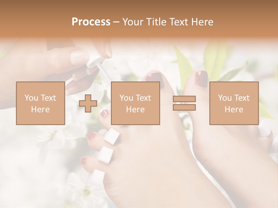 Peeling Hand Relaxation PowerPoint Template