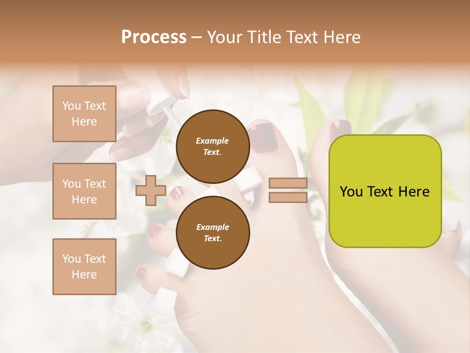 Peeling Hand Relaxation PowerPoint Template