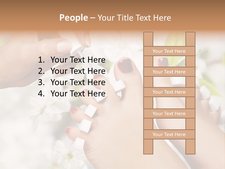 Peeling Hand Relaxation PowerPoint Template