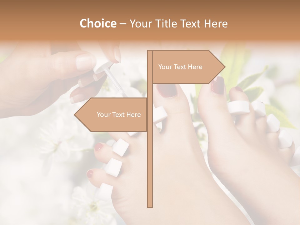 Peeling Hand Relaxation PowerPoint Template