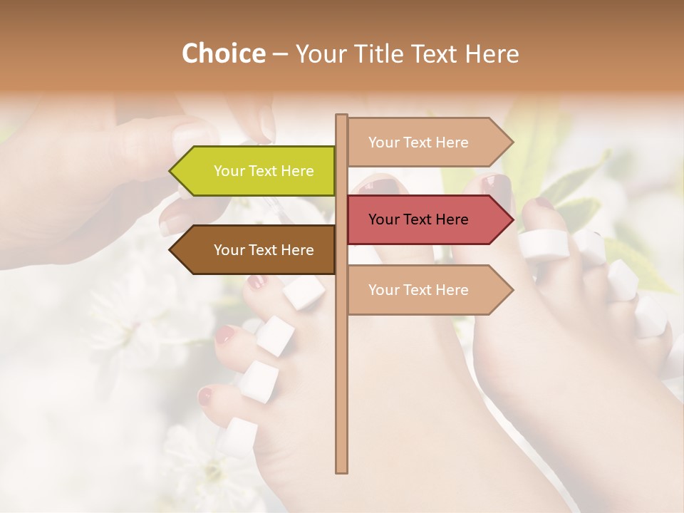 Peeling Hand Relaxation PowerPoint Template