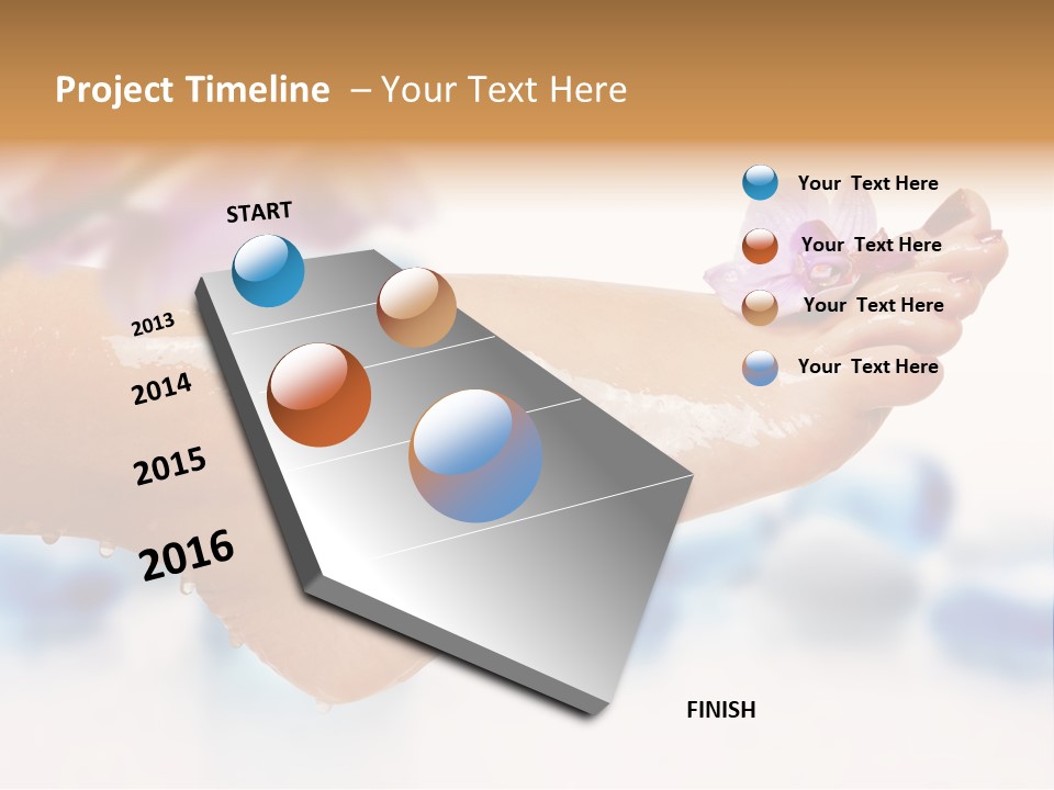 Aromatherapy Peeling Chiropody PowerPoint Template