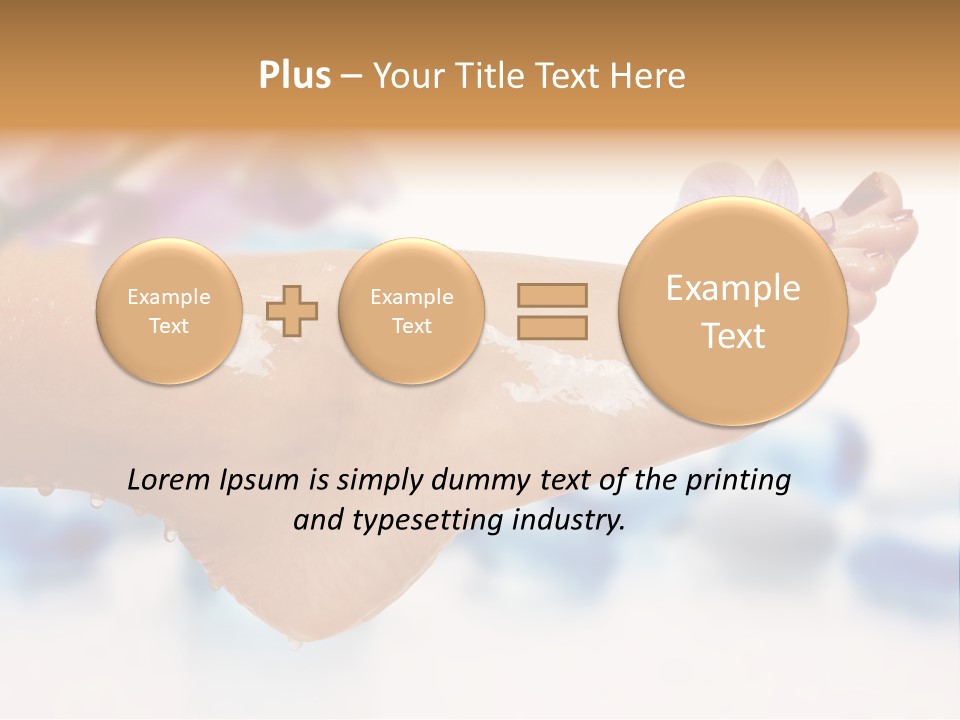 Aromatherapy Peeling Chiropody PowerPoint Template