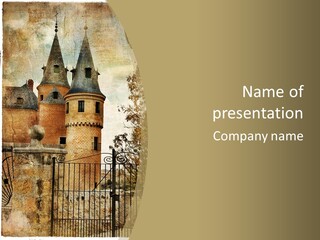 Landmark Fortress Fort PowerPoint Template