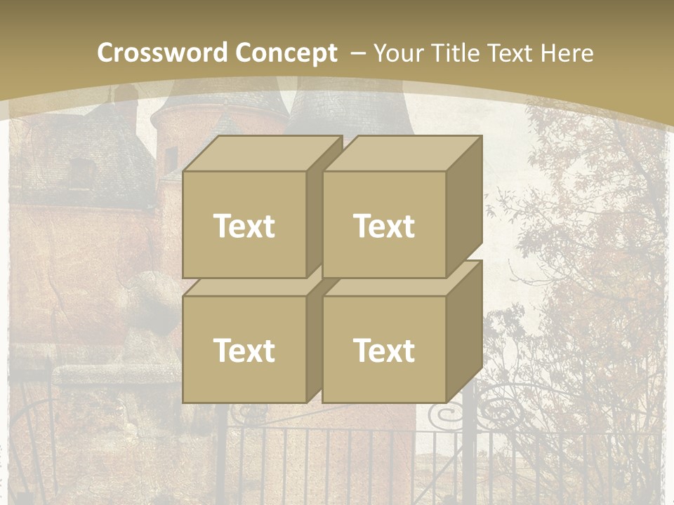 Landmark Fortress Fort PowerPoint Template