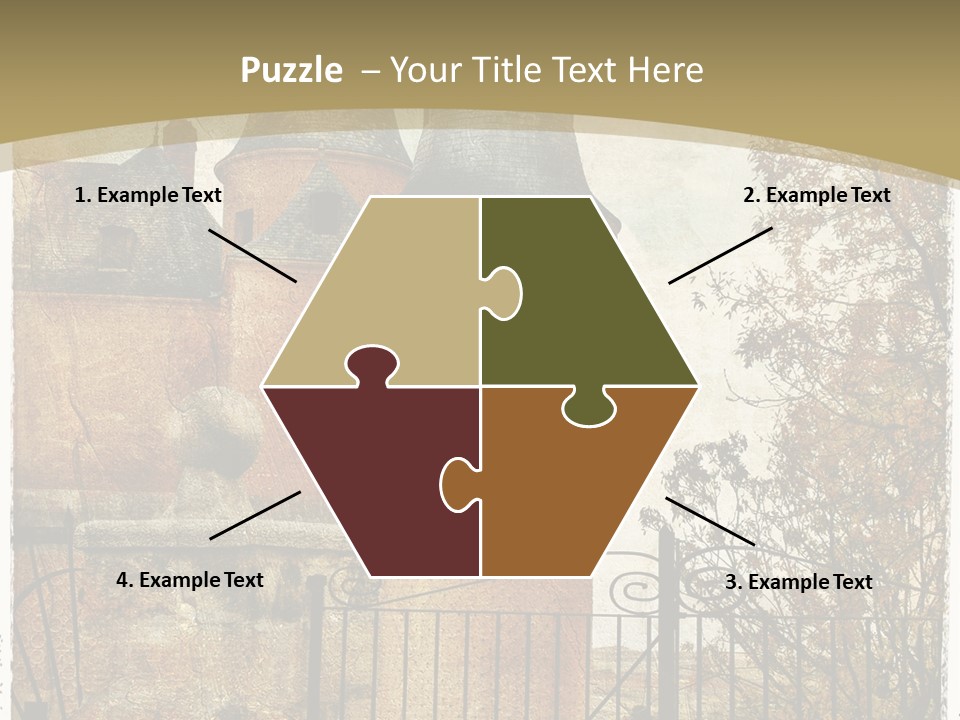 Landmark Fortress Fort PowerPoint Template