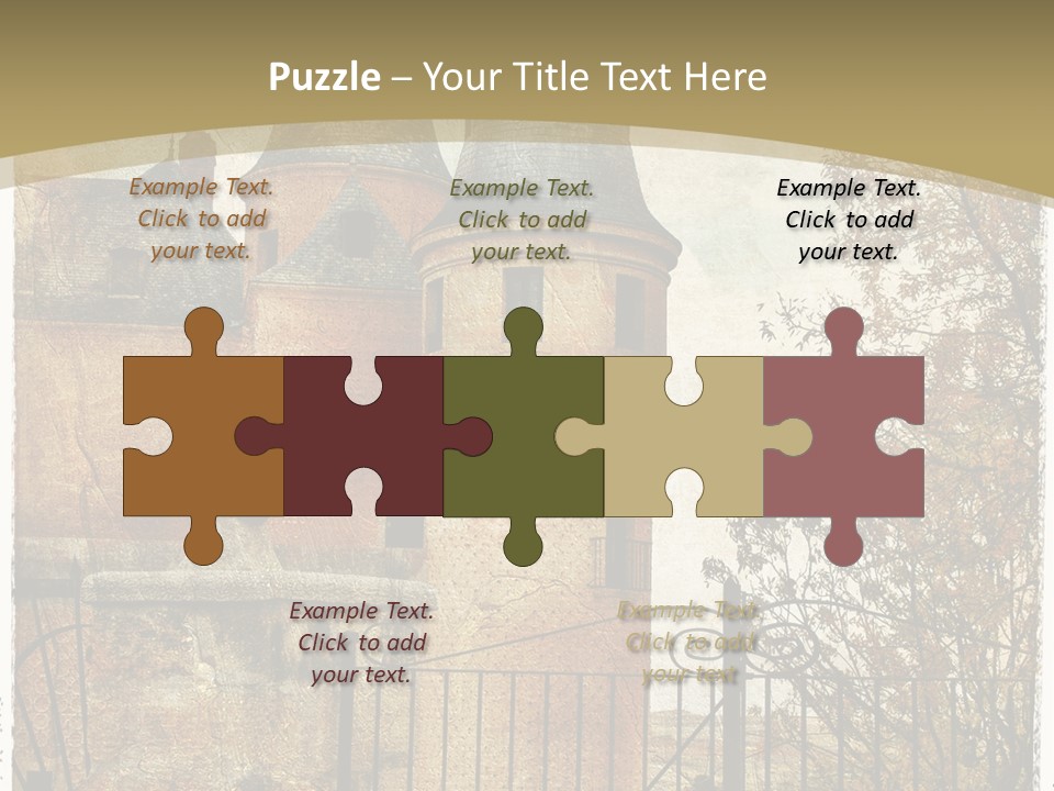 Landmark Fortress Fort PowerPoint Template