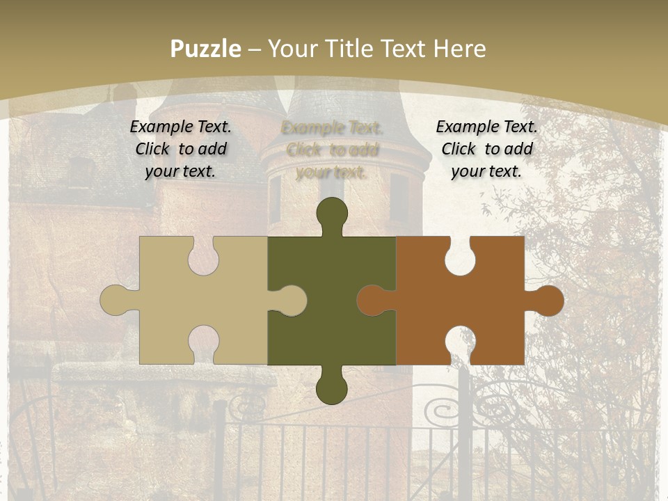 Landmark Fortress Fort PowerPoint Template