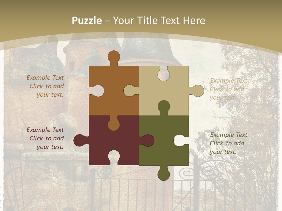 Landmark Fortress Fort PowerPoint Template