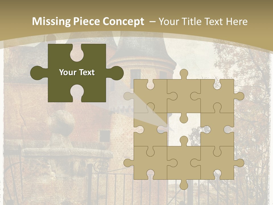 Landmark Fortress Fort PowerPoint Template