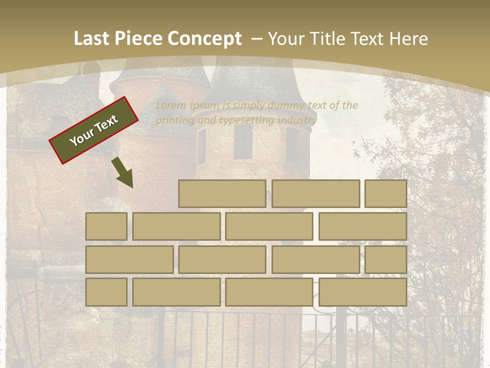 Landmark Fortress Fort PowerPoint Template