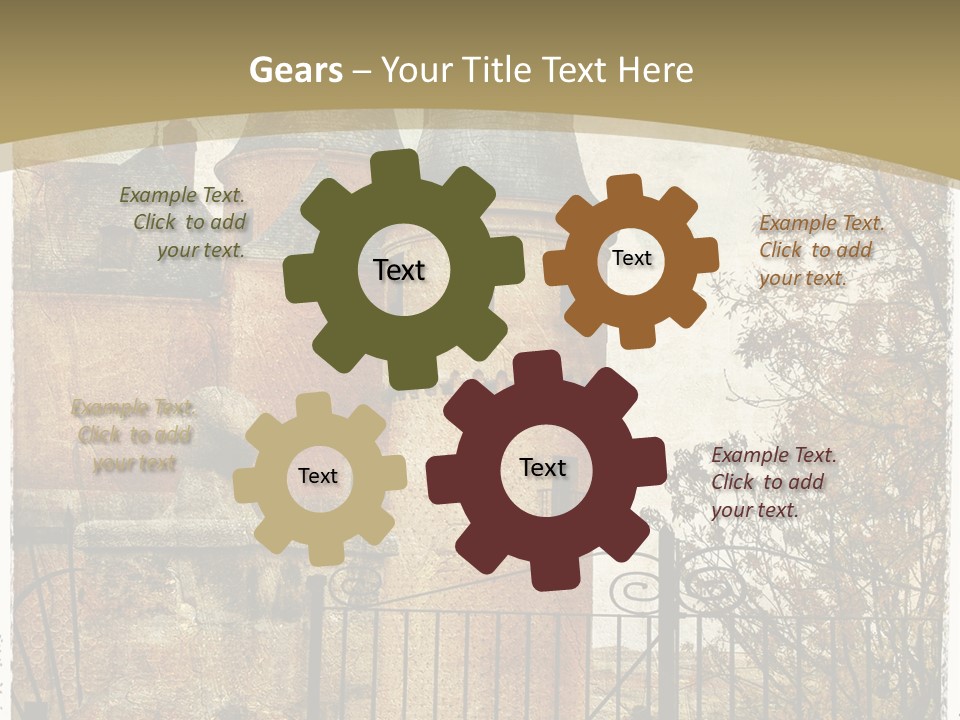 Landmark Fortress Fort PowerPoint Template