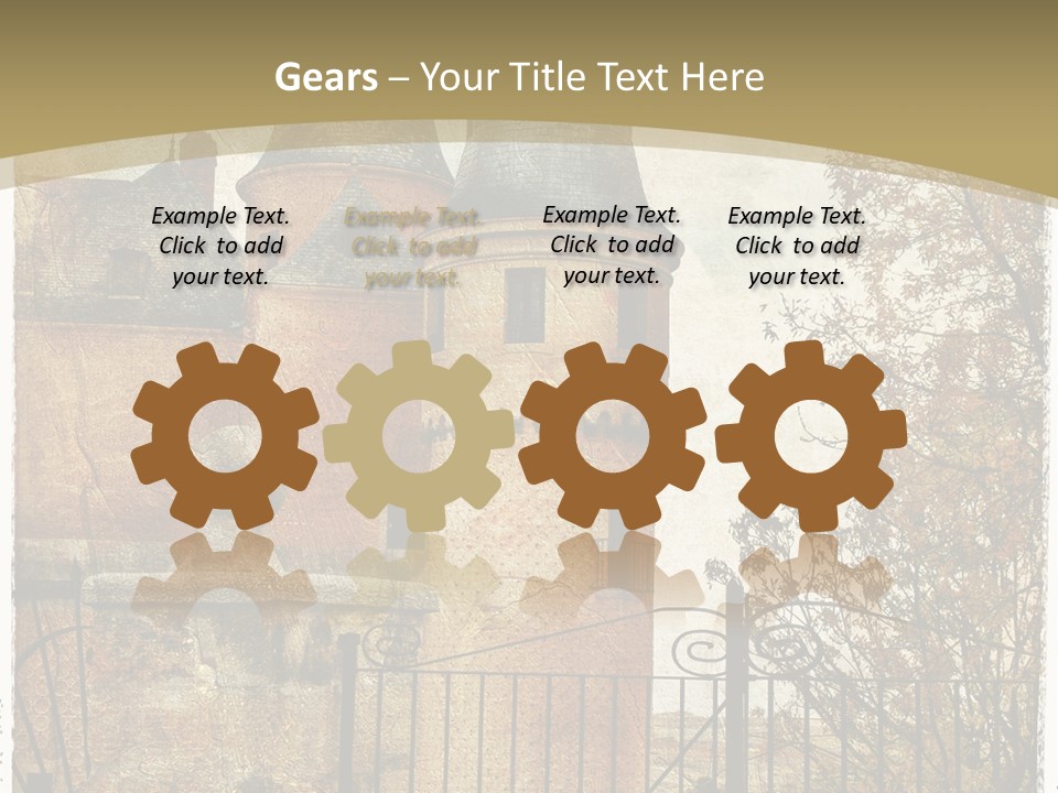 Landmark Fortress Fort PowerPoint Template