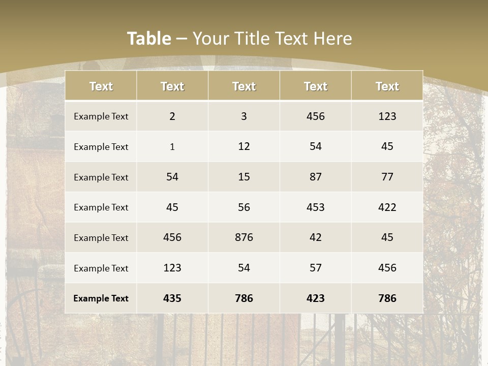 Landmark Fortress Fort PowerPoint Template