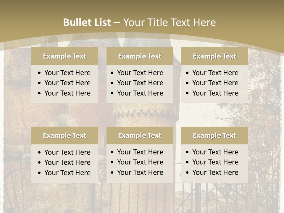 Landmark Fortress Fort PowerPoint Template