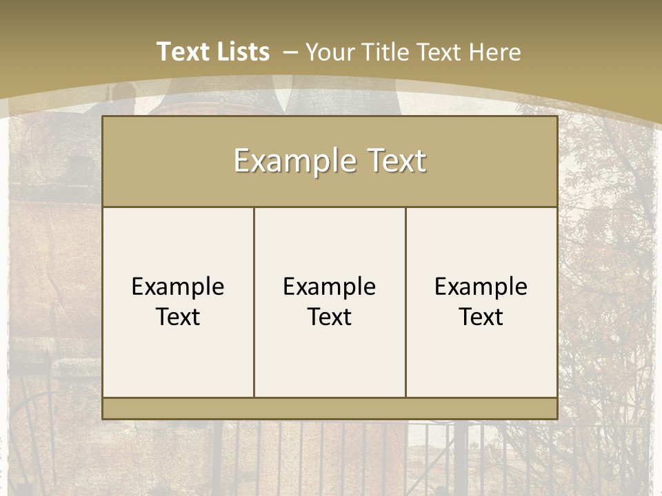 Landmark Fortress Fort PowerPoint Template