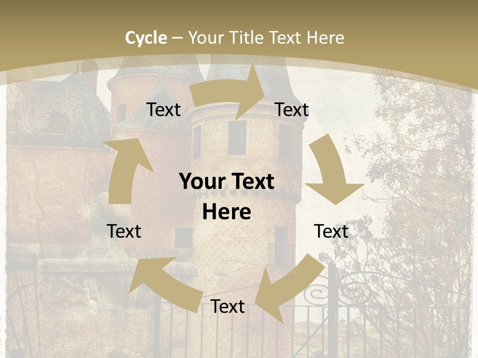 Landmark Fortress Fort PowerPoint Template