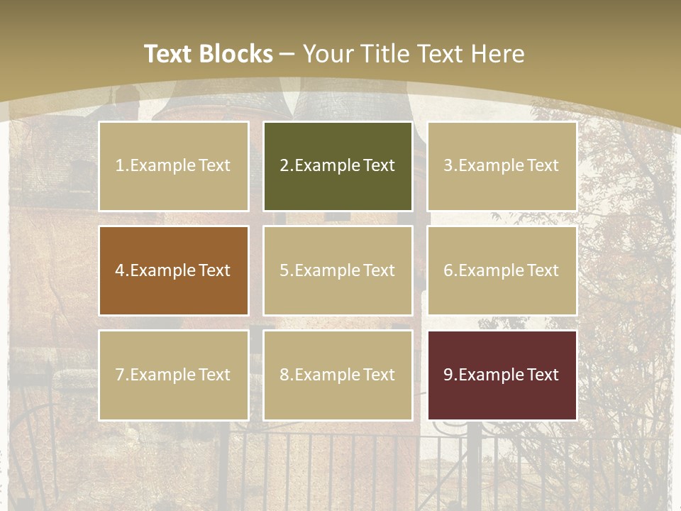 Landmark Fortress Fort PowerPoint Template