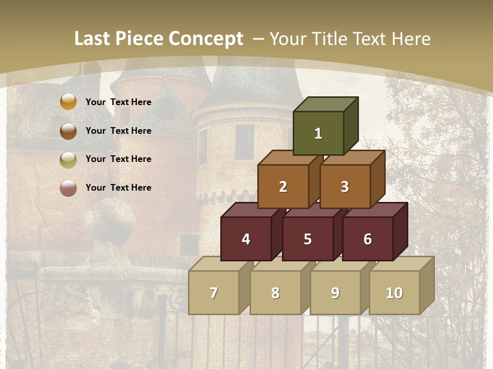 Landmark Fortress Fort PowerPoint Template