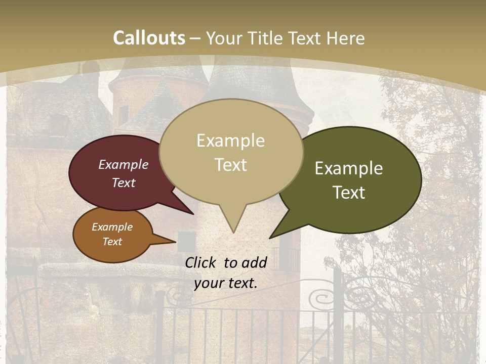 Landmark Fortress Fort PowerPoint Template