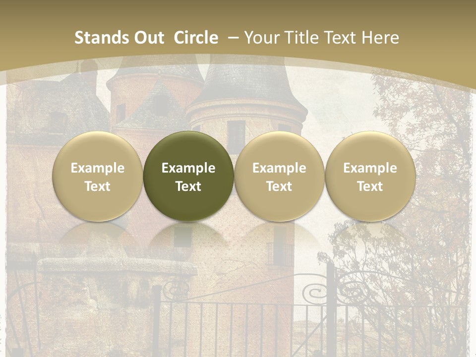 Landmark Fortress Fort PowerPoint Template