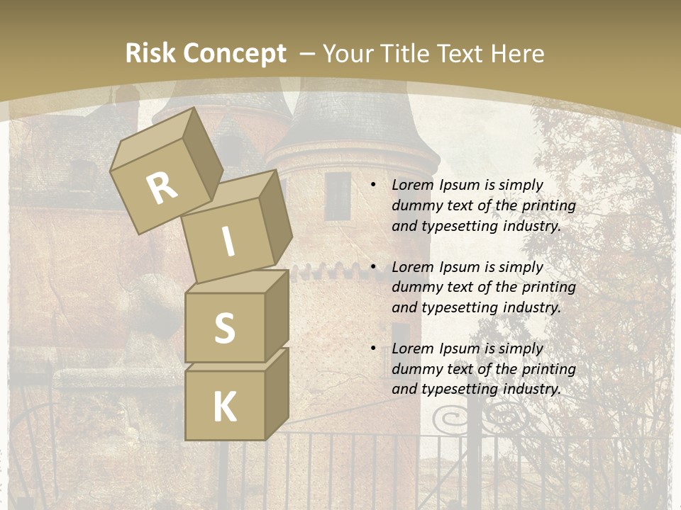 Landmark Fortress Fort PowerPoint Template