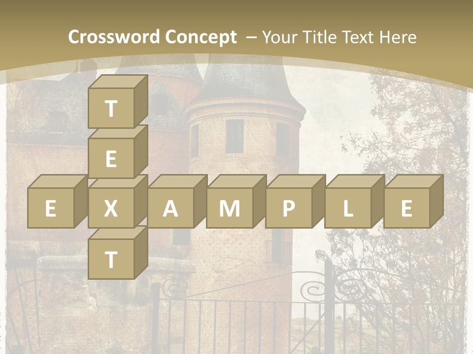 Landmark Fortress Fort PowerPoint Template