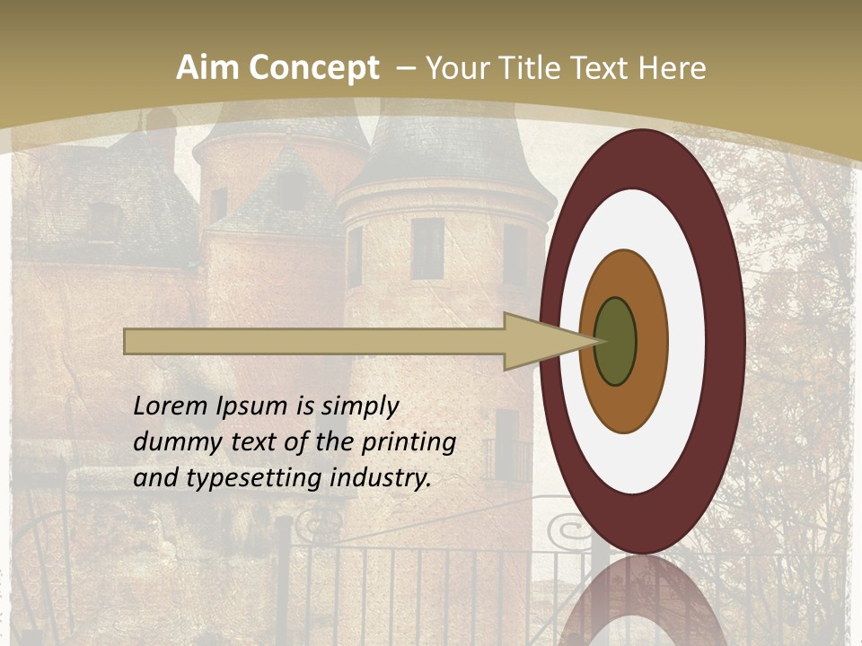 Landmark Fortress Fort PowerPoint Template