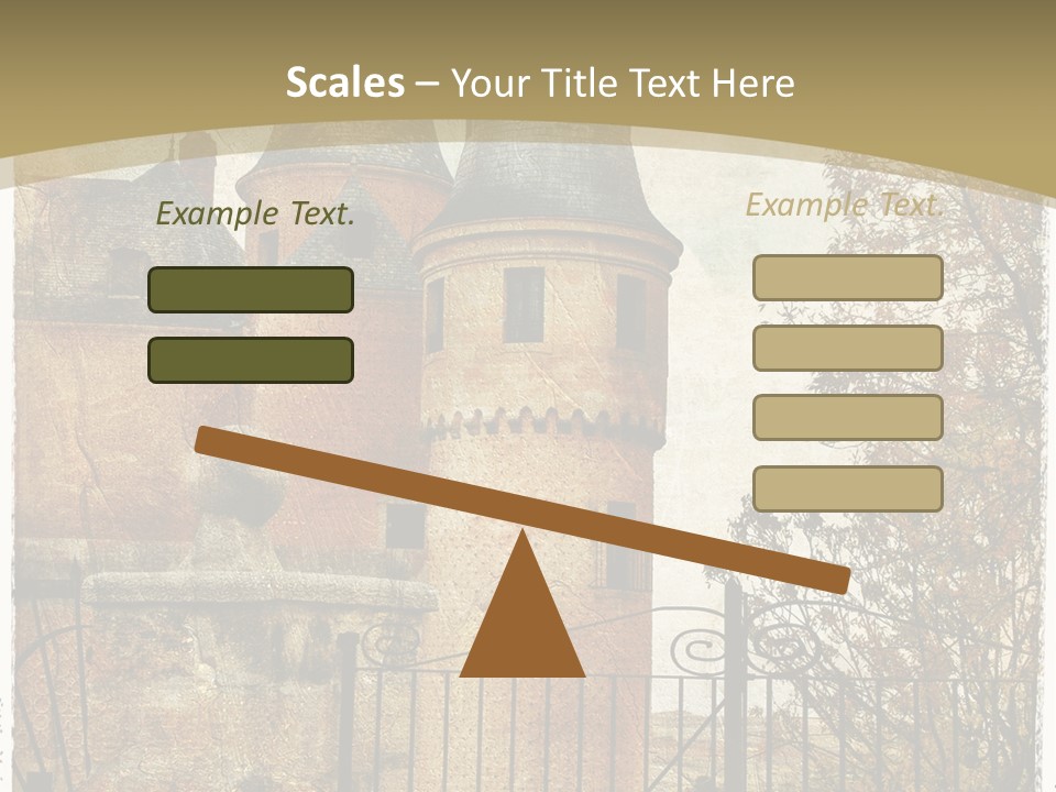 Landmark Fortress Fort PowerPoint Template