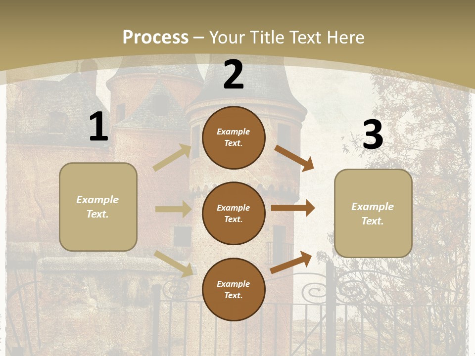 Landmark Fortress Fort PowerPoint Template