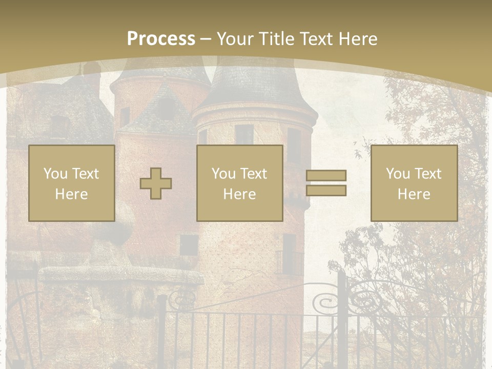 Landmark Fortress Fort PowerPoint Template