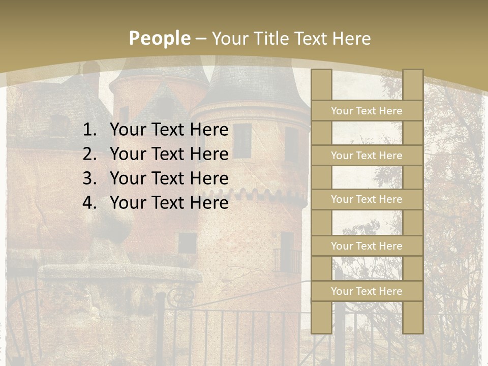 Landmark Fortress Fort PowerPoint Template